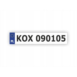Registration sticker for a Kiper tipper trailer