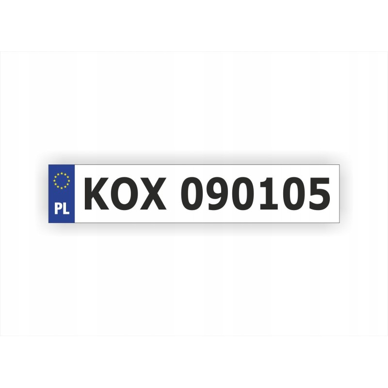 Registration sticker for a Kiper tipper trailer