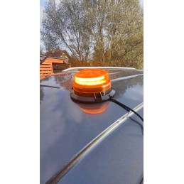 Rooster warning lamp strobe 12 24v work lamp orange slim