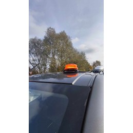 Rooster warning lamp strobe 12 24v work lamp orange slim