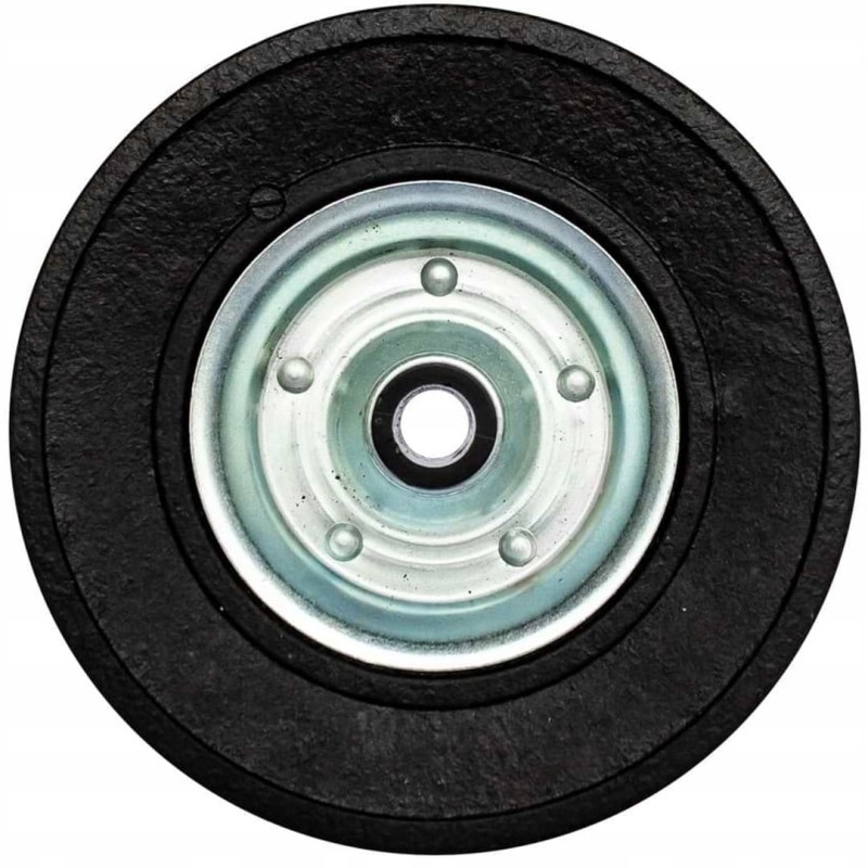 Spare wheel, replacement wheel for support wheel, solid rubber, steel rim