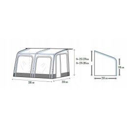 Pumped vestibule for the vega330 westfield camper