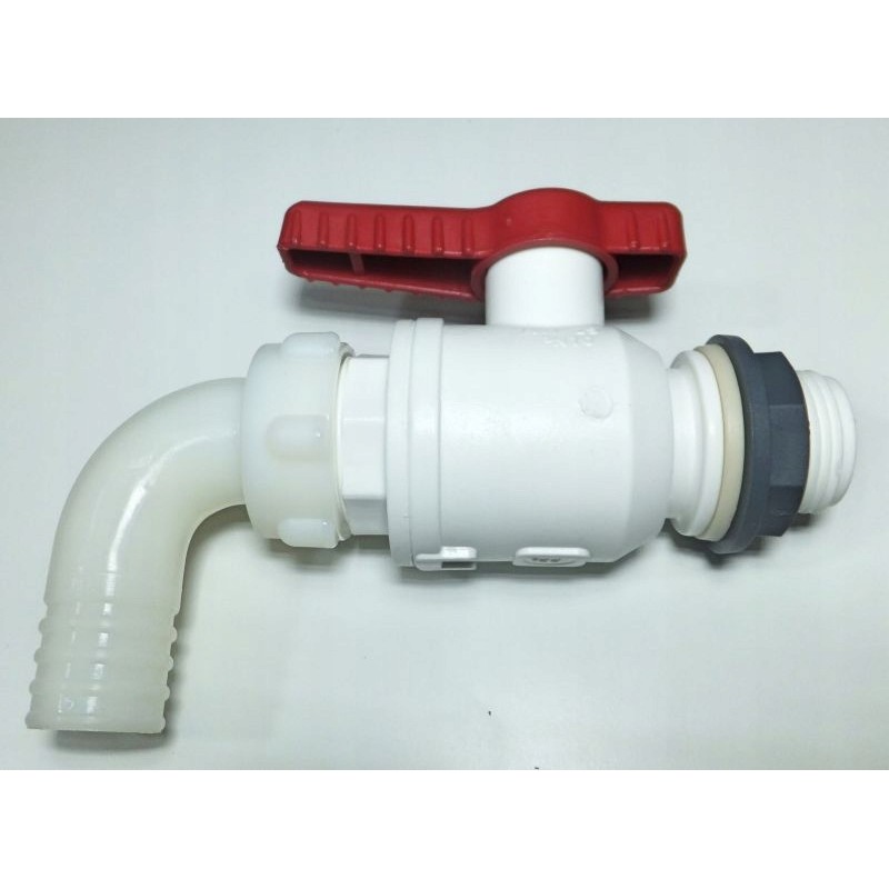 Drain tap for a camping water tank