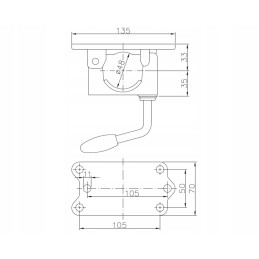 The support pin wheel clamp is reinforced