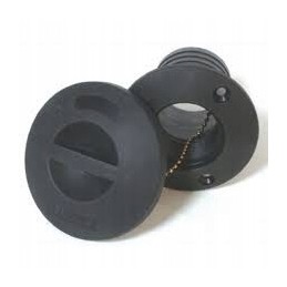 Universal waste water fuel filler cap 38 mm black