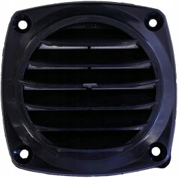 PVC ventilation grille 85x85mm black