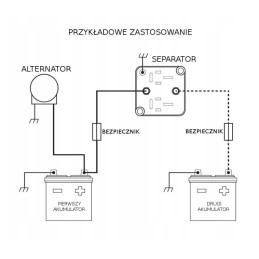 Battery isolator charging separator 12v 125a