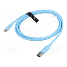 1 pcs x VENTION - COKSH - Cable, USB 2.0, USB A plug,USB C plug, nickel plated, 2m, 480Mbps