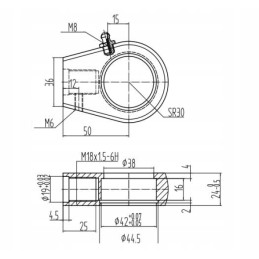Actuator eye, mounting of the actuator fi25