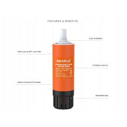 Branded 12v 13l Seaflo submersible flow water pump for a camper