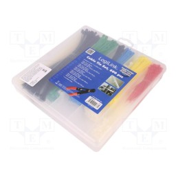 1 set x LOGILINK - KAB0019 - Ties set, polyamide, black,red,natural,blue,green,yellow