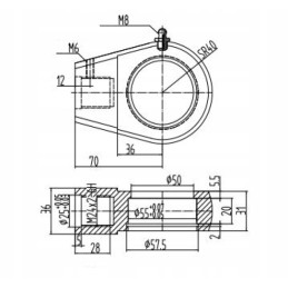 Actuator eye, mounting of the actuator fi35