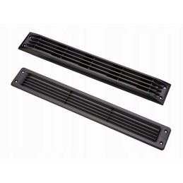 Black ventilation grille 454 x 70 mm