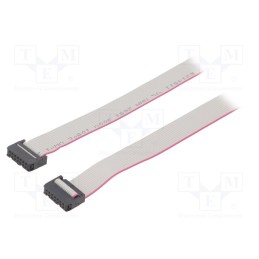 2 pcs x CONNFLY - DS1052-142B2MA206001 - Ribbon cable with IDC connectors, Cable ph: 1.27mm, 0.6m