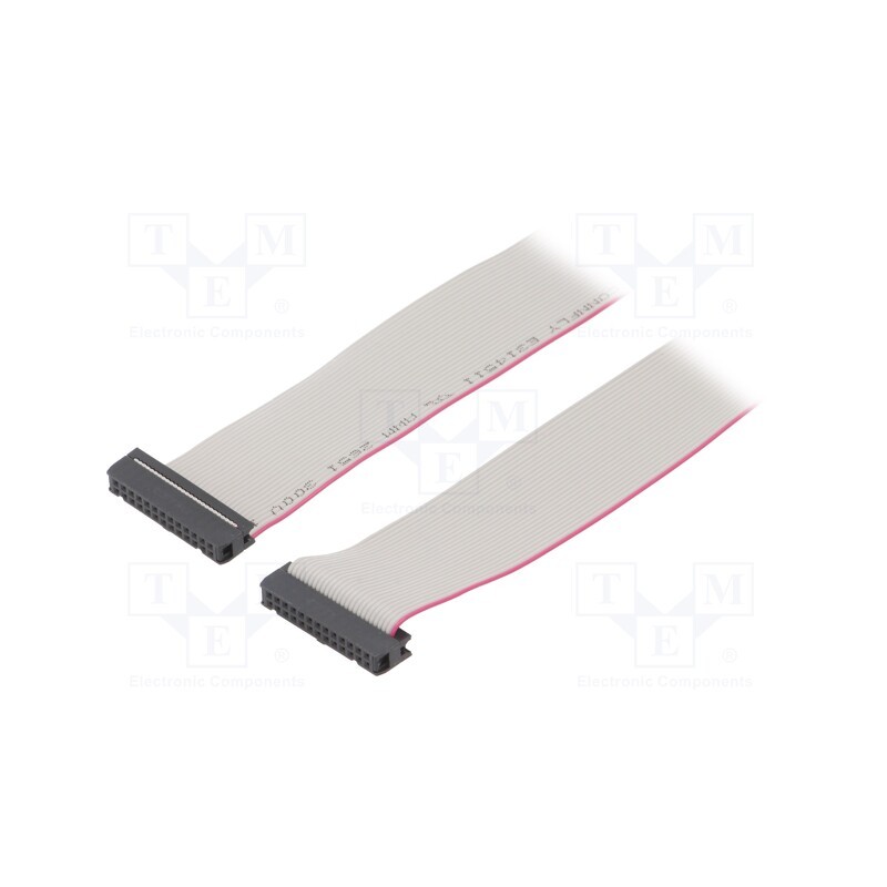 2 pcs x CONNFLY - DS1052-262B2NA206001 - Ribbon cable with IDC connectors, Cable ph: 1.27mm, 0.6m