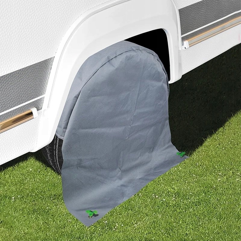 Protective wheel cover, tire apron cover