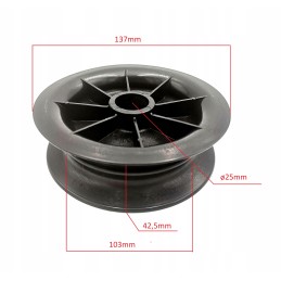 Double roller of hydraulic feed lines