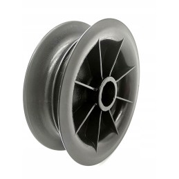 Double roller of hydraulic feed lines