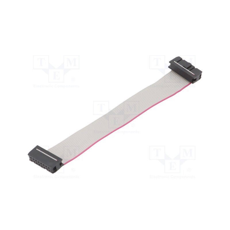 2 pcs x CONNFLY - DS1052-162B2NA201501 - Ribbon cable with IDC connectors, Cable ph: 1.27mm, 0.15m