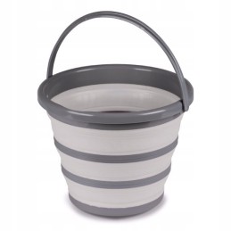 Campa 10l folding bucket, gray
