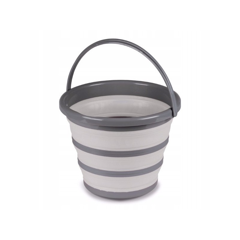 Campa 10l folding bucket, gray