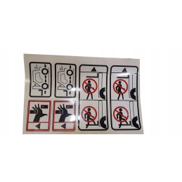 Forklift warning sticker