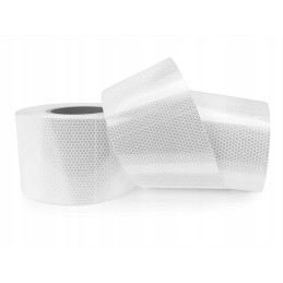 Reflective self-adhesive tape, white, 10 cm
