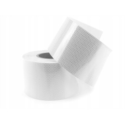 Reflective self-adhesive tape, white, 10 cm