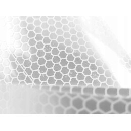 Reflective self-adhesive tape, white, 10 cm