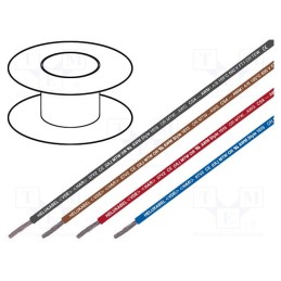 2 m x HELUKABEL - 64076 - Wire, H05V2-K, stranded, Cu, 0.5mm2, 22AWG, PVC, yellow-green