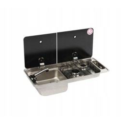 Built-in gas stove with sink. Can