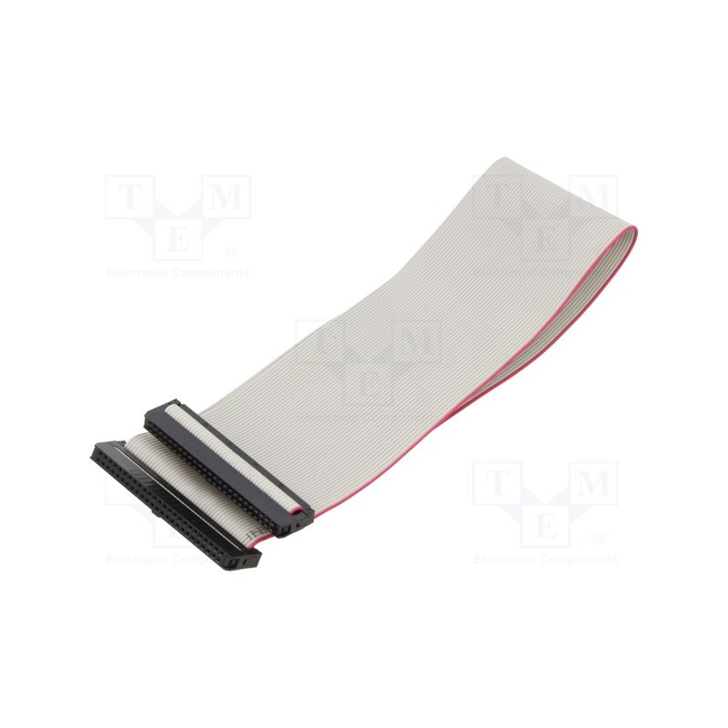 2 pcs x CONNFLY - DS1052-01-502B2MA203001 - Ribbon cable with IDC connectors, Cable ph: 1mm, 0.3m, 50x28AWG