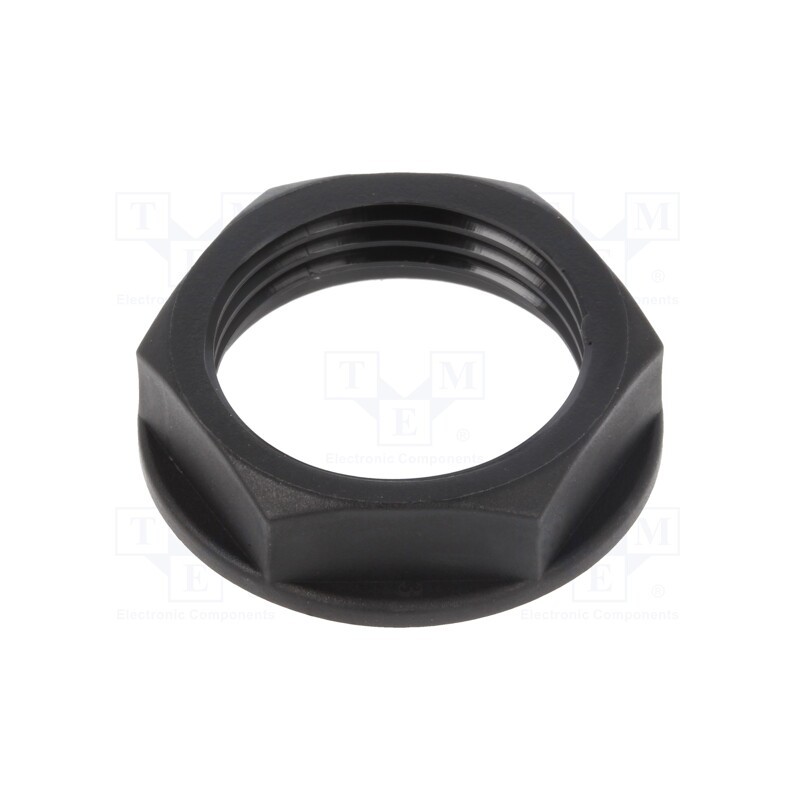2 pcs x TECHNO - 6000157CC - Nut, M20, polyamide, UL94V-2, black, -40÷125°C, Thread: metric