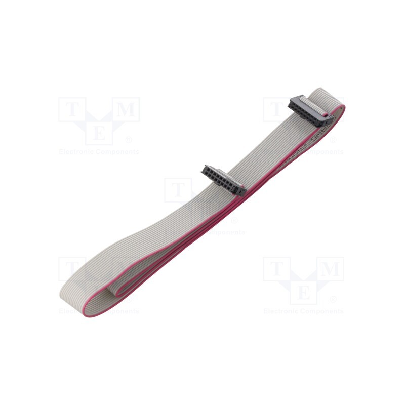2 pcs x CONNFLY - DS1052-01-162B2MA206001 - Ribbon cable with IDC connectors, Cable ph: 1mm, 0.6m, 16x28AWG
