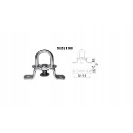 Swivel onboard grip, tarpaulin holder, 6 pcs