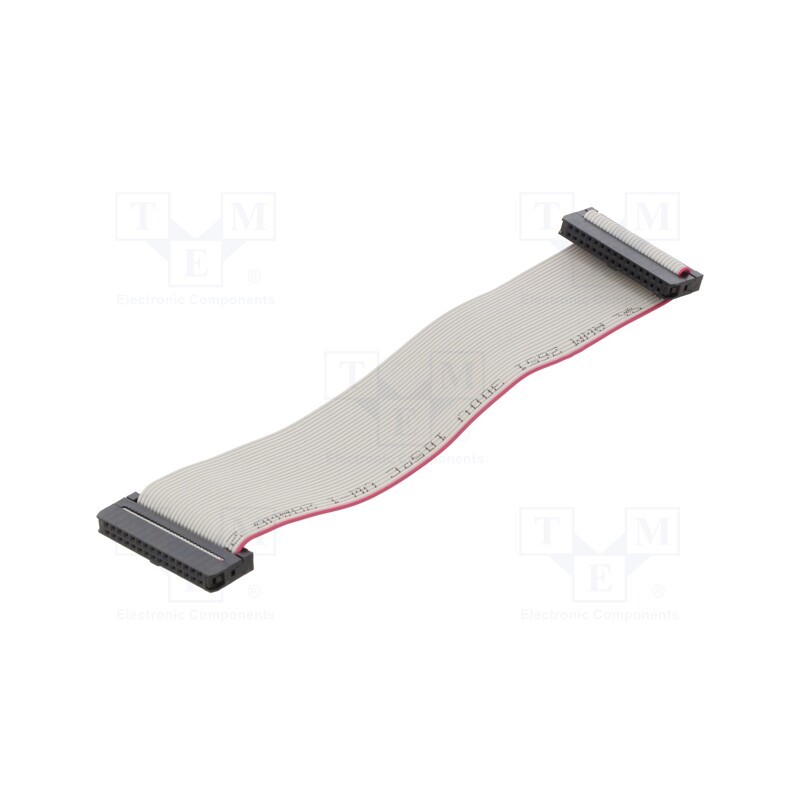 2 pcs x CONNFLY - DS1052-01-262B2NA203001 - Ribbon cable with IDC connectors, Cable ph: 1mm, 0.3m, 26x28AWG