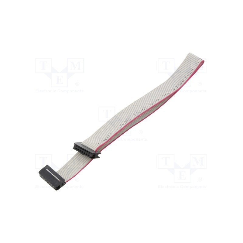 2 pcs x CONNFLY - DS1052-01-142B2NA203001 - Ribbon cable with IDC connectors, Cable ph: 1mm, 0.3m, 14x28AWG