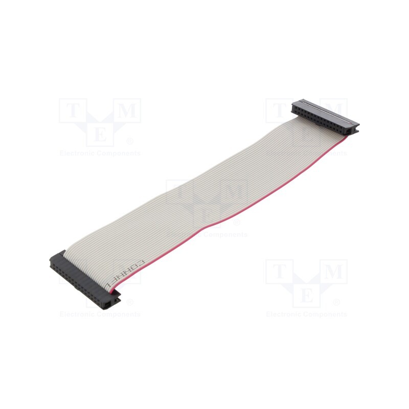 2 pcs x CONNFLY - DS1052-01-302B2NA201501 - Ribbon cable with IDC connectors, Cable ph: 1mm, 0.15m, 30x28AWG