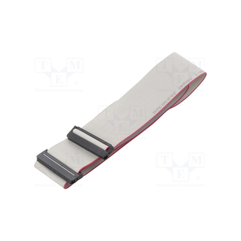 2 pcs x CONNFLY - DS1052-01-342B2MA206001 - Ribbon cable with IDC connectors, Cable ph: 1mm, 0.6m, 34x28AWG