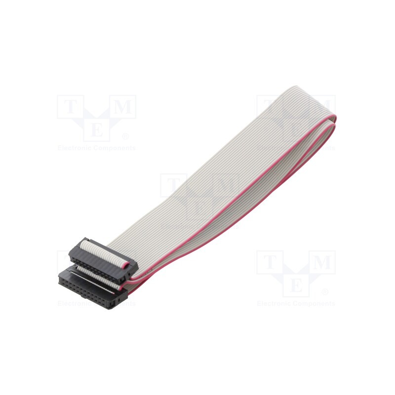 2 pcs x CONNFLY - DS1052-01-242B2MA206001 - Ribbon cable with IDC connectors, Cable ph: 1mm, 0.6m, 24x28AWG