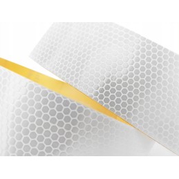 Reflective self-adhesive tape, white, 5 cm