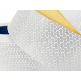 Reflective self-adhesive tape, white, 5 cm