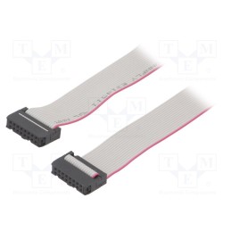 2 pcs x CONNFLY - DS1052-162B2MA203001 - Ribbon cable with IDC connectors, Cable ph: 1.27mm, 0.3m