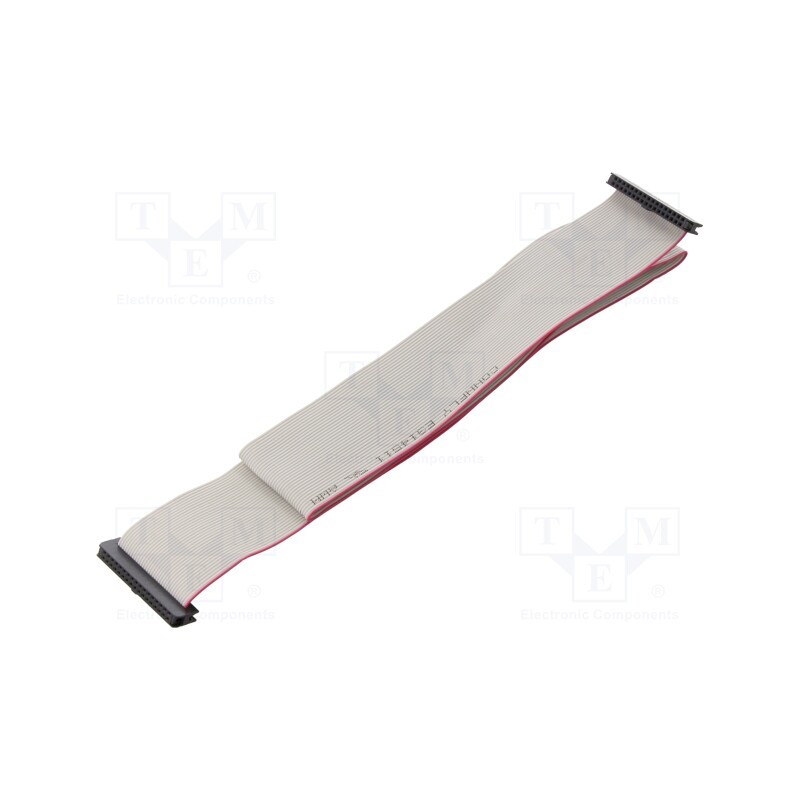 2 pcs x CONNFLY - DS1052-01-342B2NA206001 - Ribbon cable with IDC connectors, Cable ph: 1mm, 0.6m, 34x28AWG