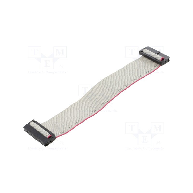 2 pcs x CONNFLY - DS1052-01-242B2MA201501 - Ribbon cable with IDC connectors, Cable ph: 1mm, 0.15m, 24x28AWG