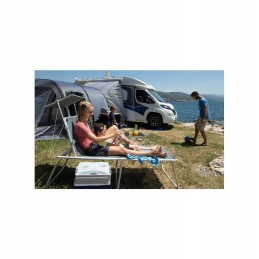 Berger Sun Lounger XL Tourist Deckchair with Canopy