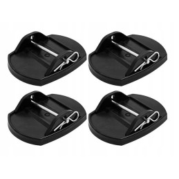 Base plate for trailer legs, 4 pieces of pads
