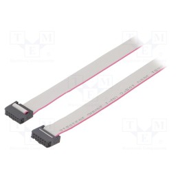 2 pcs x CONNFLY - DS1052-122B2MA206001 - Ribbon cable with IDC connectors, Cable ph: 1.27mm, 0.6m