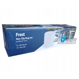 Kampa Frost mugs, 4 pcs, white, non slip