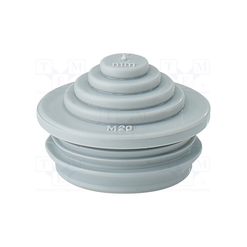 2 pcs x HENSEL - 3600173 - Grommet, elastomer thermoplastic TPE, grey, -25÷35°C, 5÷16mm